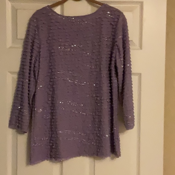 Susa Graver 3/4 sleeve sparkly top - Picture 3 of 3